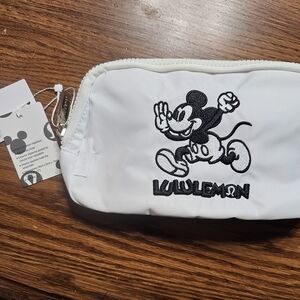 lululemon athletica White Crossbody Bag with Mickey Mouse Design